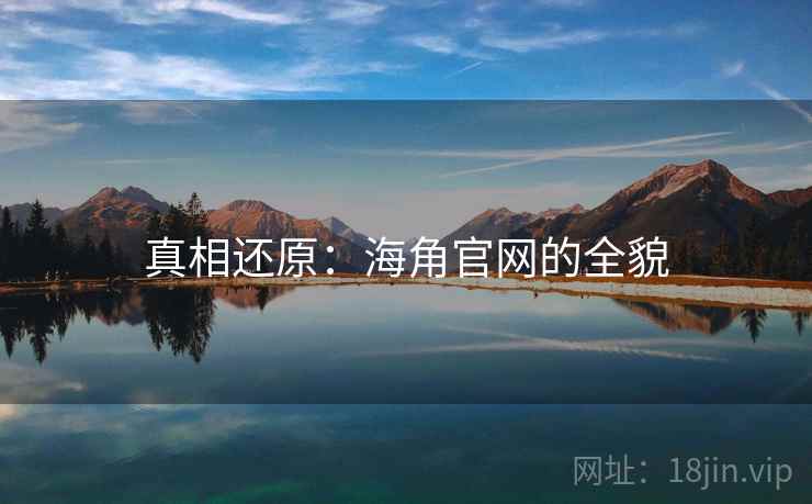 真相还原：海角官网的全貌