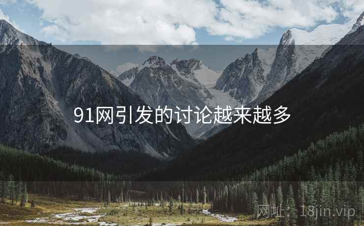 91网引发的讨论越来越多