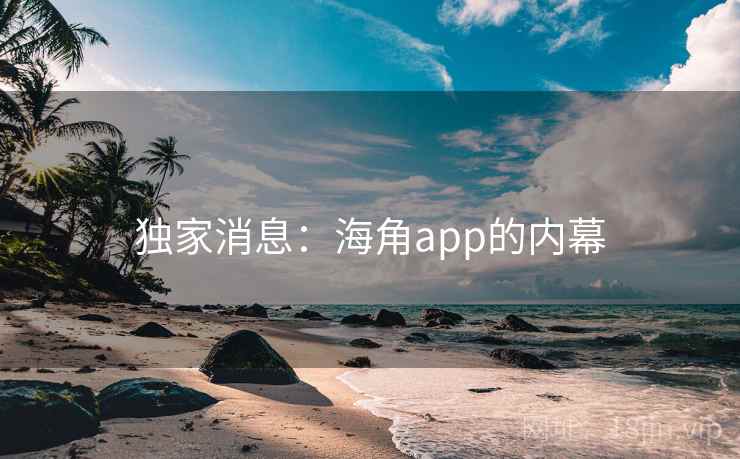 独家消息：海角app的内幕