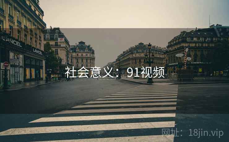 社会意义：91视频