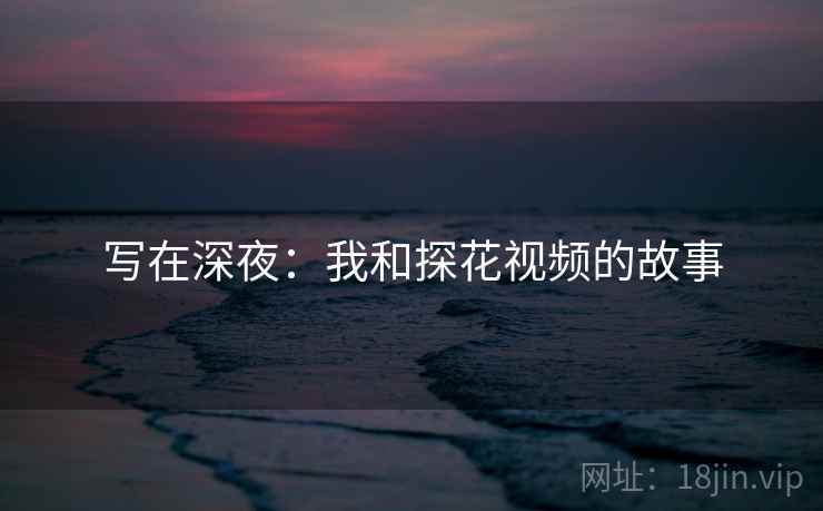 写在深夜：我和探花视频的故事