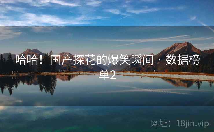 哈哈！国产探花的爆笑瞬间 · 数据榜单2