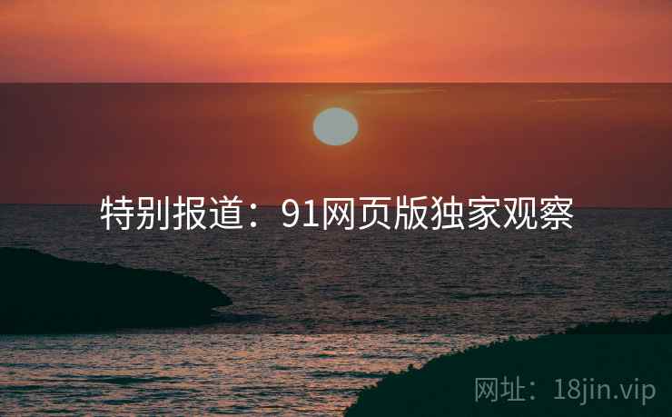 特别报道：91网页版独家观察